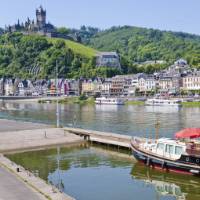 The town of Cochem on the Moselle River