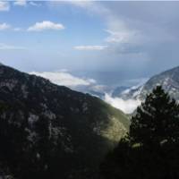Rainbow near Mt Olympus