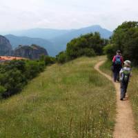 Approaching Varlaam monastery in Meteora | Hetty Schuppert