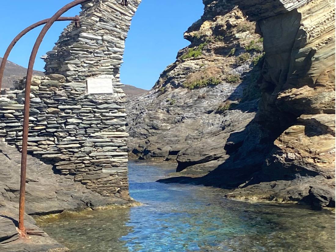 A magical place for an impromptu swim on the Andros Trail |  <i>Sue Simons</i>