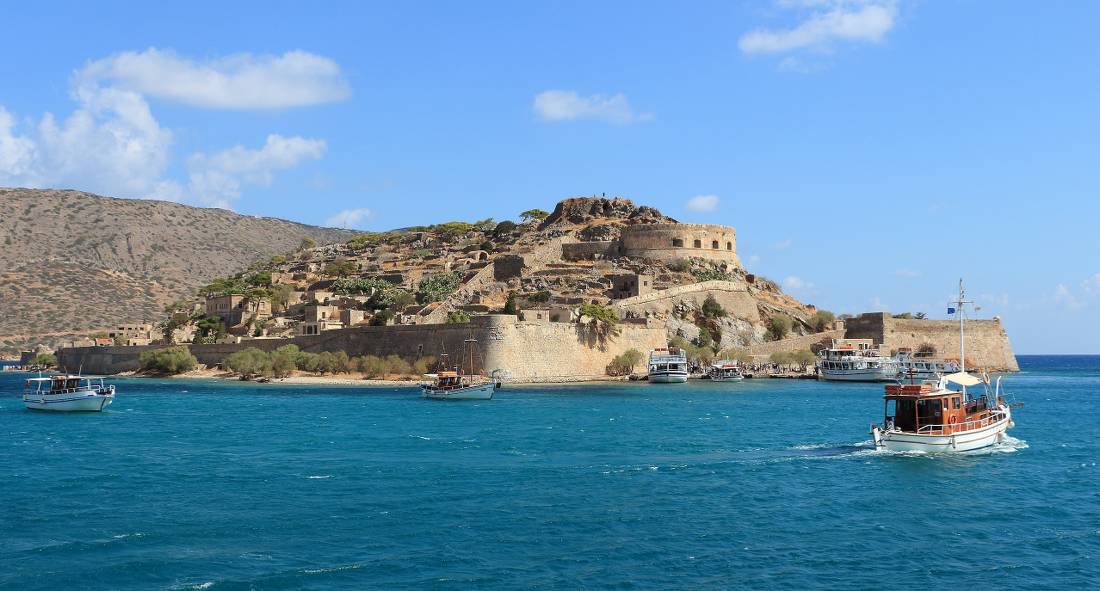 The stunning coastline of Crete Island features fine sandy beaches and tranquil blue water