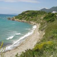 Beach scenes on the Corfu Trail