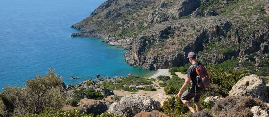 Descending to Lissos Beach in Crete |  <i>Jaclyn Lofts</i>