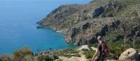 Descending to Lissos Beach in Crete | Jaclyn Lofts