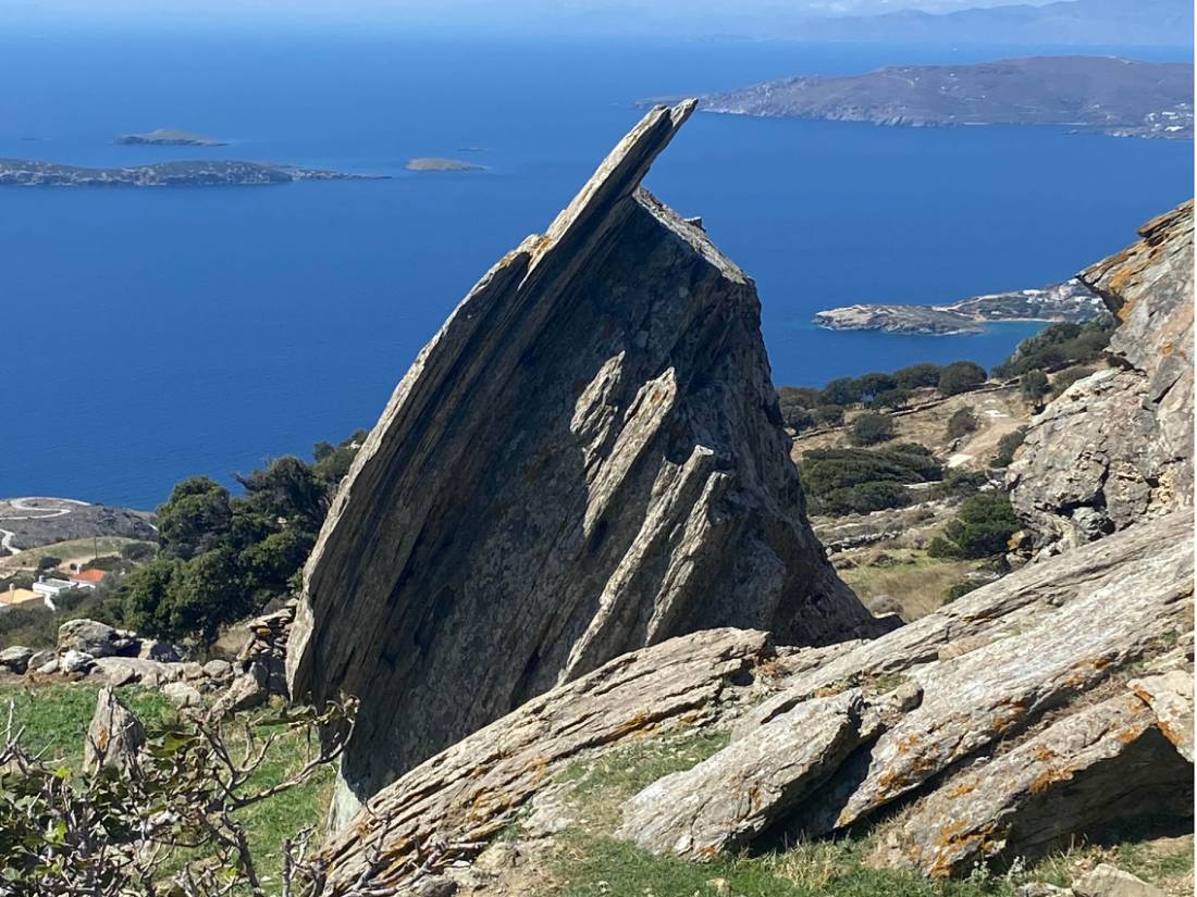 The rocky terrain of Andros Island in Greece |  <i>Sue Simons</i>