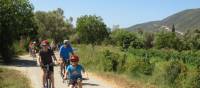 Kids enjoying a bike ride in the Greek Islands |  <i>Gordon Steer</i>