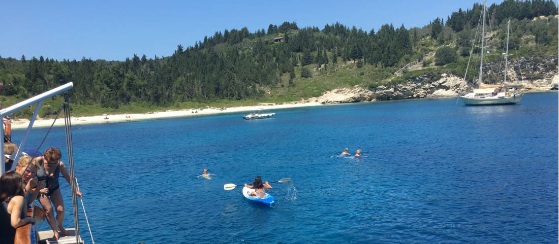 Kayaking off Paxos |  <i>Kate Baker</i>