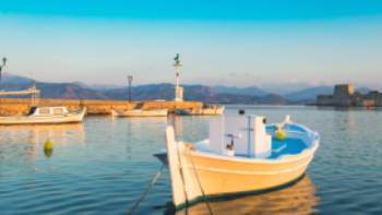 The seaport town of Nafplio in the Peloponnese