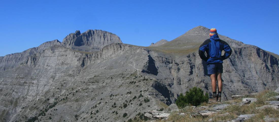 Pausing to admire the view on the Mt Olympus walk
