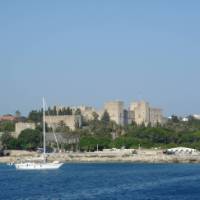 Approaching the idyllic Rhodes in Greece