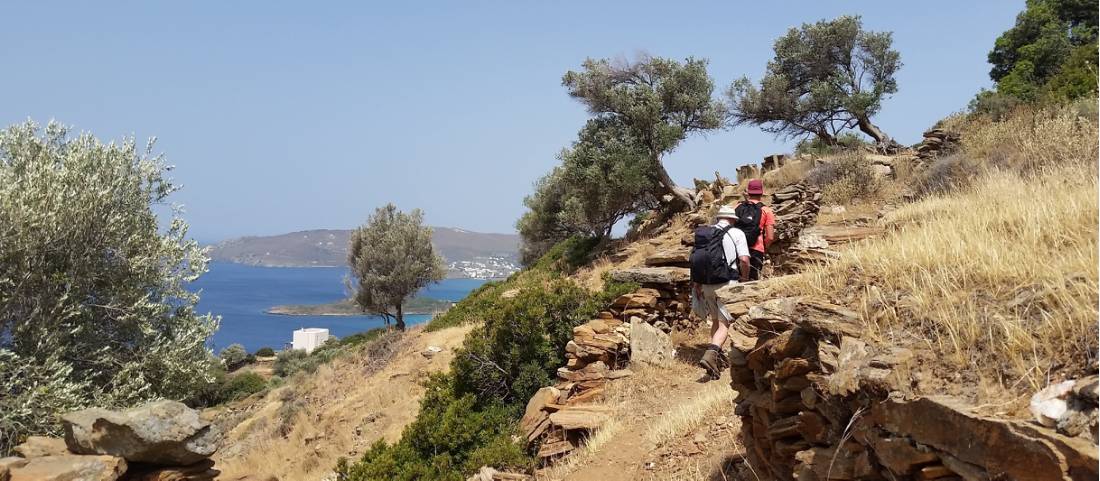 Walking from Batsi to Gavrio on the Andros Trail Self Guided Walk