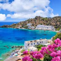 Gorgeous coastal views over Loutro in Crete