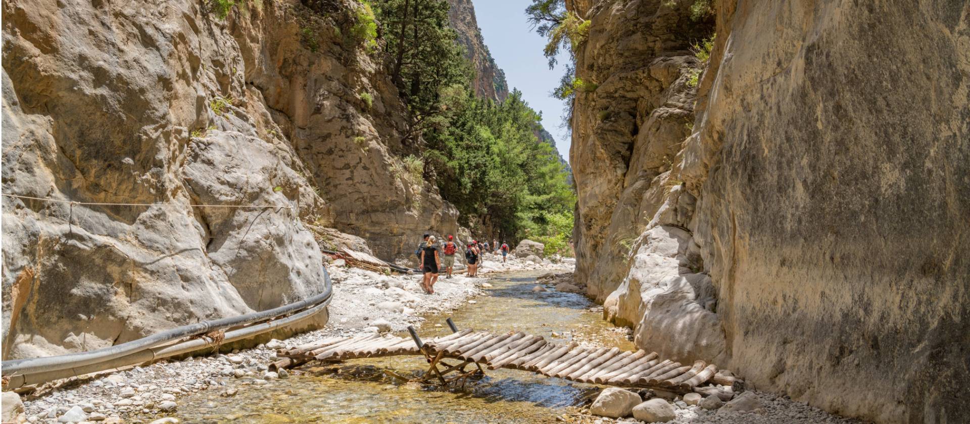 Walk through the Samaria Gorge in Crete