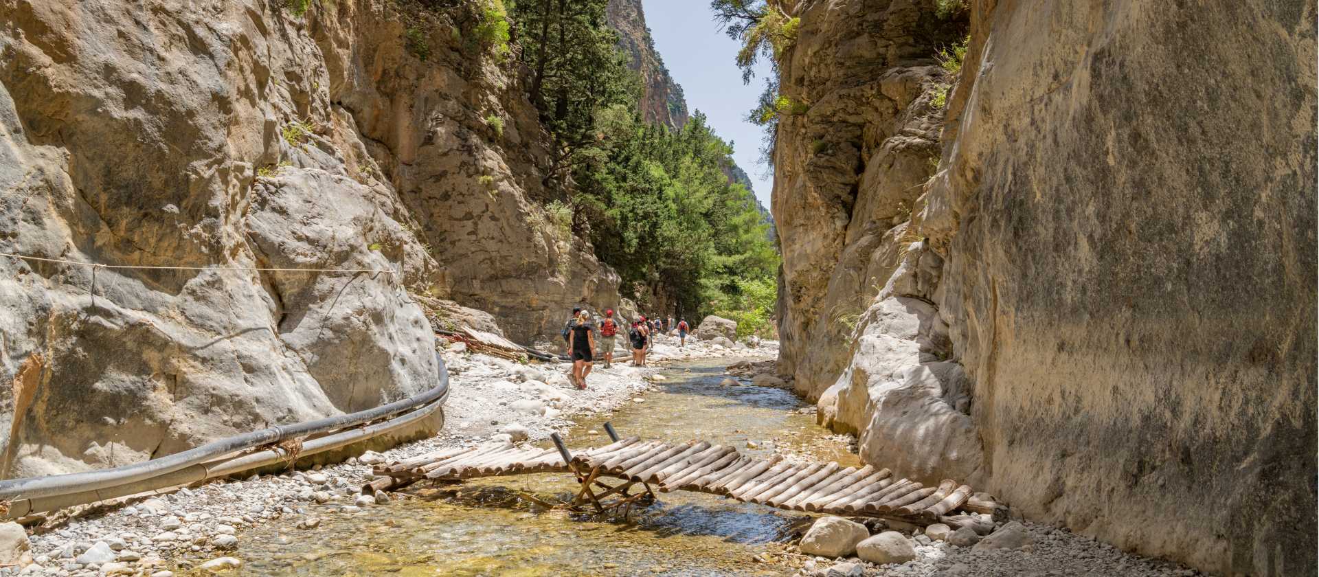 Walk through the Samaria Gorge in Crete