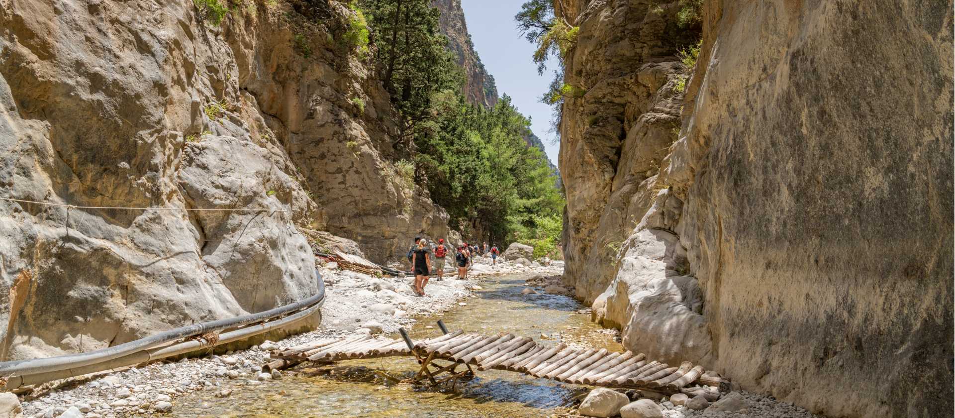 Walk through the Samaria Gorge in Crete