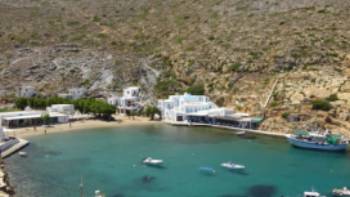 The Greek island of Siphnos if full of pretty little coves and bays