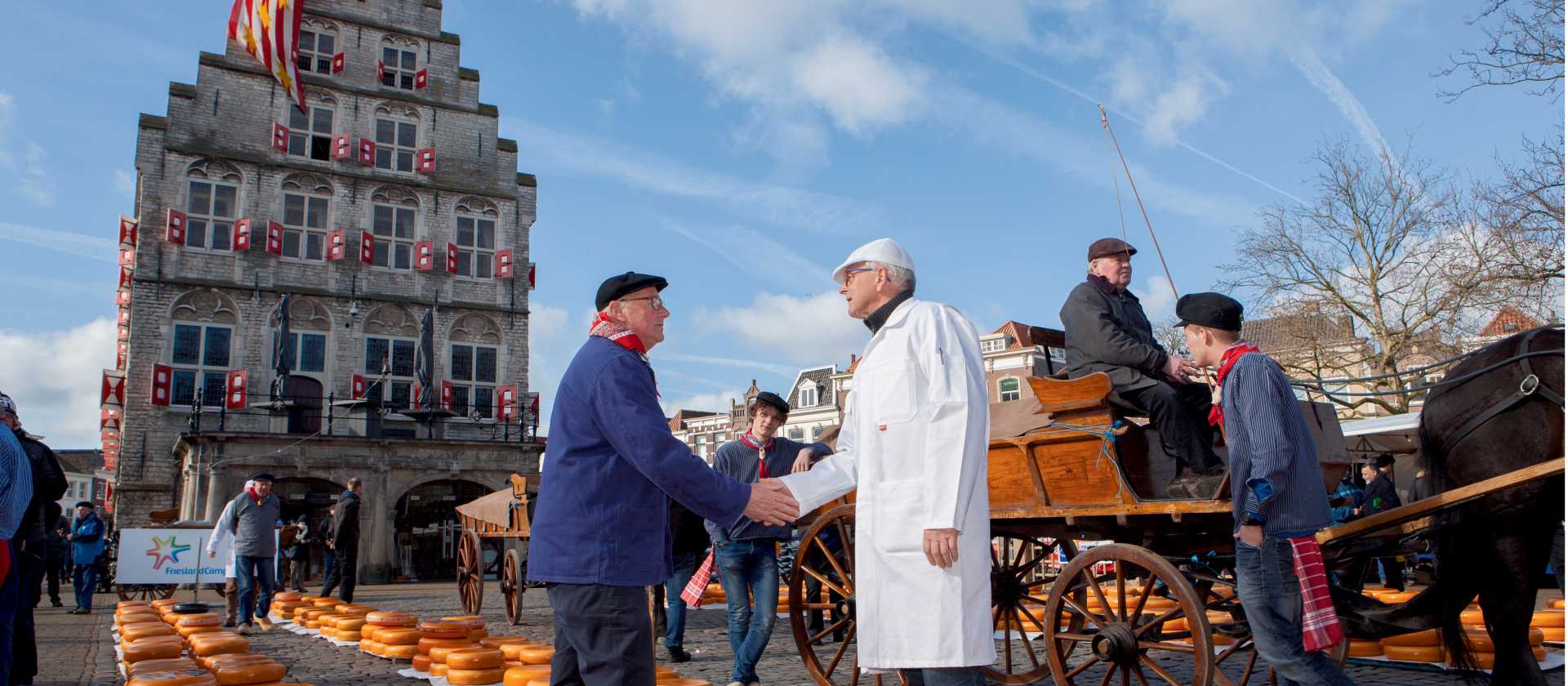 See iconic Dutch sights at the Gouda cheese market