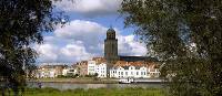 The city of Deventer on the banks of the IJssel River