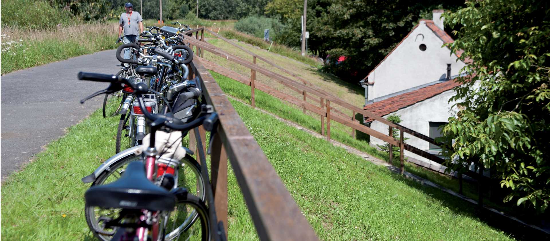 Taking a break from the bikes in Holland