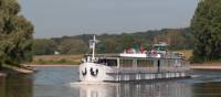 Fluvius Barge used on our Amsterdam to Bruges bike and boat holidays