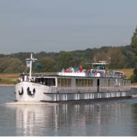 Fluvius Barge used on our Amsterdam to Bruges bike and boat holidays