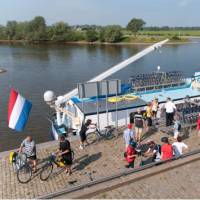 Fluvius Barge used on our Amsterdam to Bruges bike and boat holidays