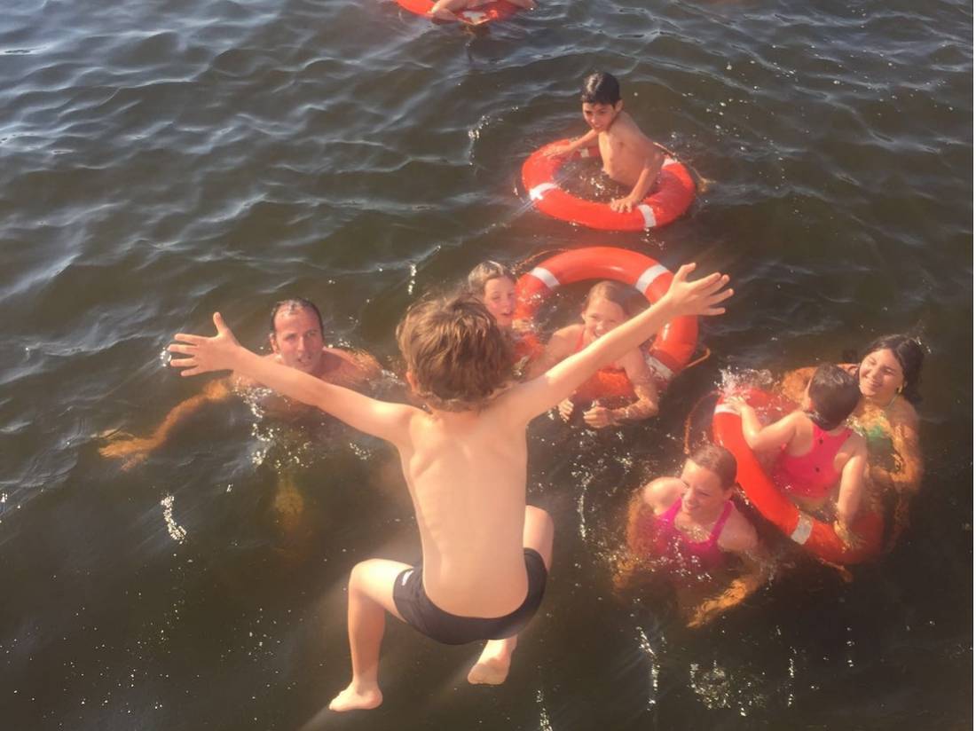 Kids enjoying a swim on the Holland Family trip |  <i>Vicki Wasilewska Fletcher</i>