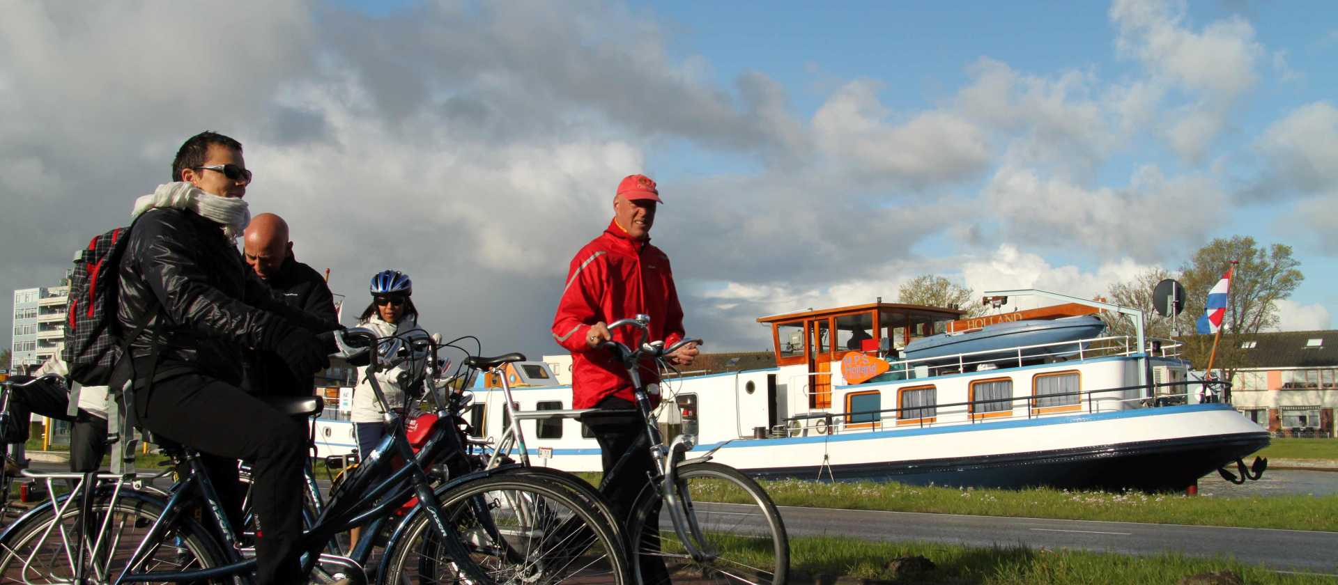 Getting ready to ride on a bike & barge trip in Holland | Richard Tulloch