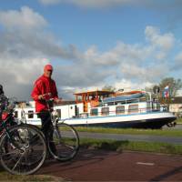 Getting ready to ride on a bike & barge trip in Holland | Richard Tulloch