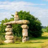 The Drenthe Gate on the Pieterpad Trail in Holland