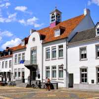 The white village of Thorn in Limburg, Holland