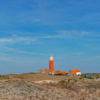 Texel Lighthouse on the North Sea coast of Holland