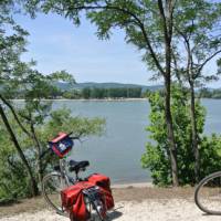 Bikes resting beside the Danube, Hungary | Lilly Donkers