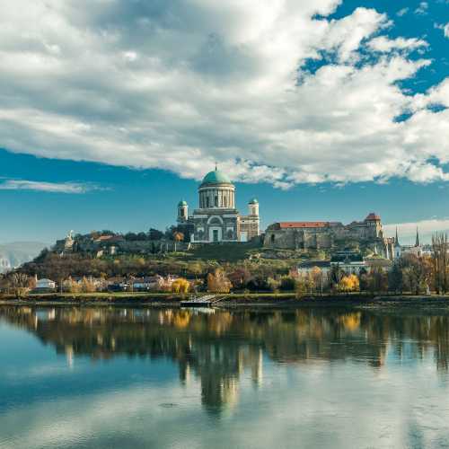 The city of Esztergom, nestled along the banks of the Danube River