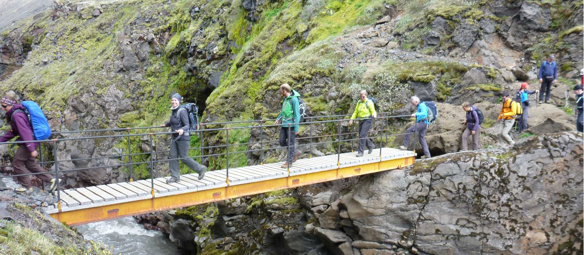 Canyon bridge crossing