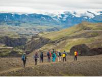 Traverse deep gorges and breathtaking valleys on the Laugavegur Trail in Iceland