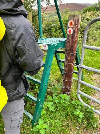 Walking over a stile |  <i>Melodie Theberge</i>