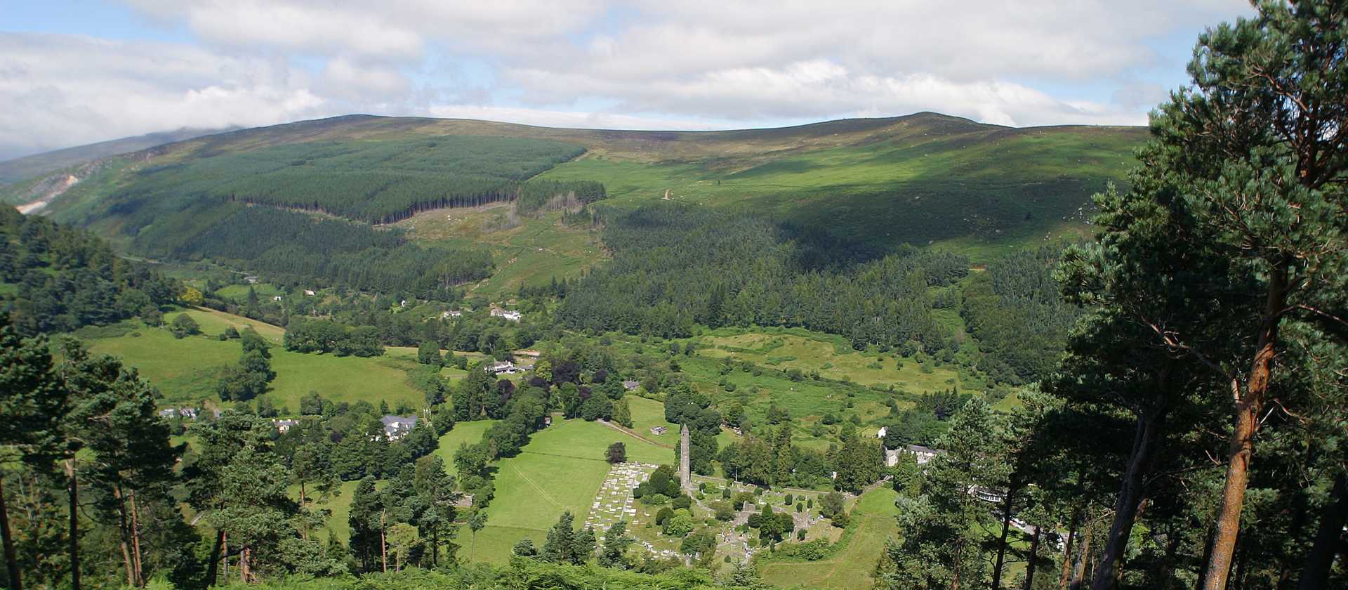 Looking down on Glendalough along the Wicklow Way | Nutan
