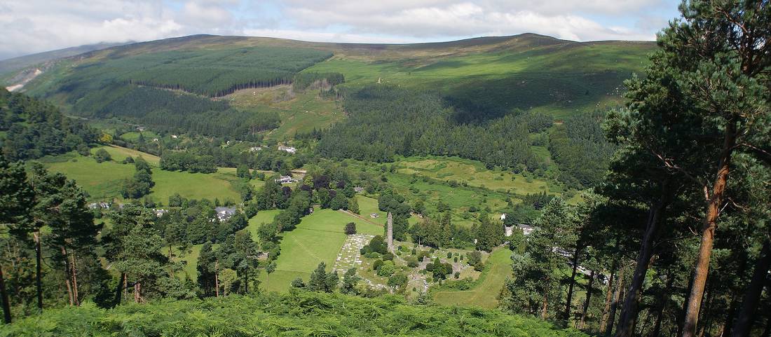 Looking down on Glendalough along the Wicklow Way | <i>Nutan</i>