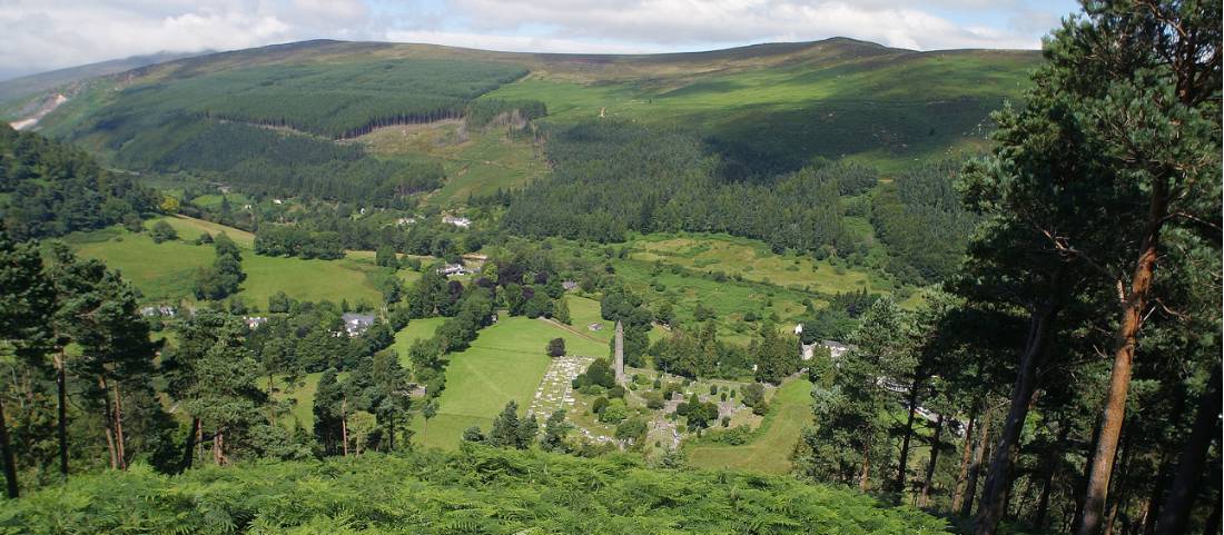 Looking down on Glendalough along the Wicklow Way |  <i>Nutan</i>