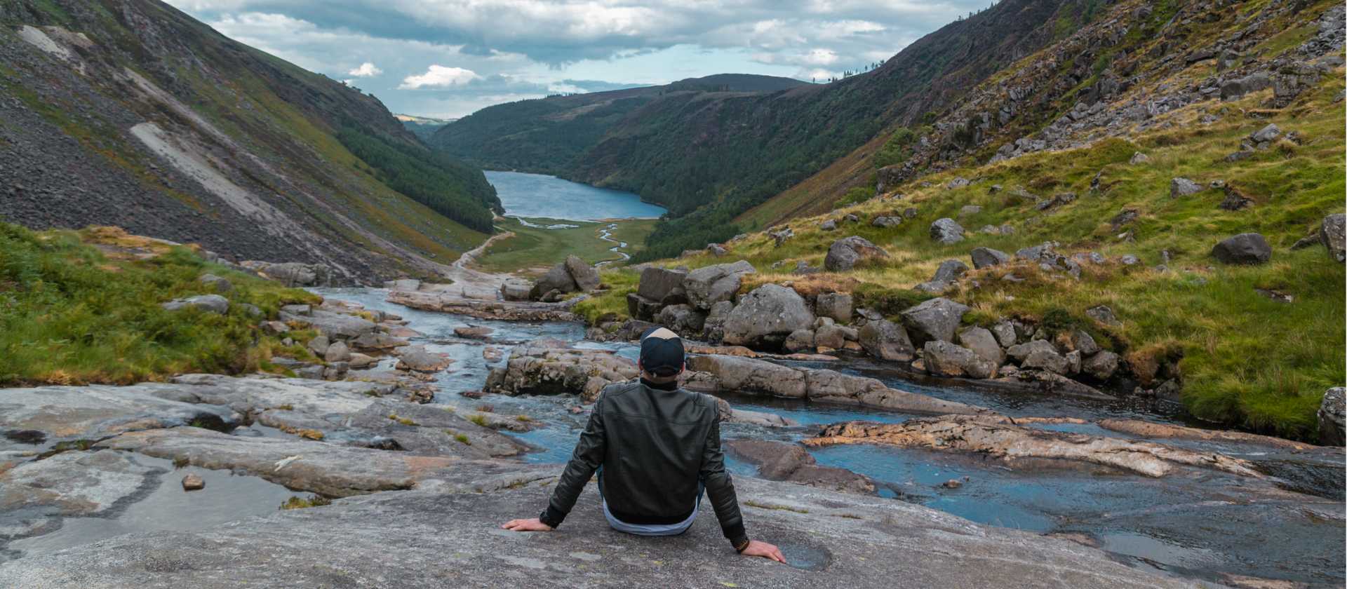 Soaking up Ireland's pretty views along the Wicklow Way