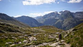 Alpine panorama on the Monte Rosa hike