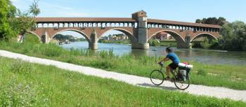 Cycling the Via Francigena between Aosta and Pavia