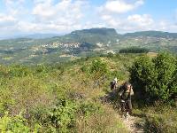 Walking on the open landscapes of western Tuscany on the St Francis Way