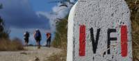 The road markers and other signs make it easier for self guided walkers on the Via Francigena