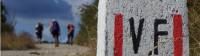 The road markers and other signs make it easier for self guided walkers on the Via Francigena