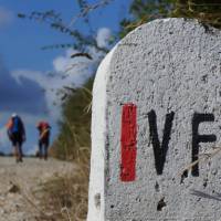 The road markers and other signs make it easier for self guided walkers on the Via Francigena