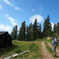 Soaking up the crisp alpine air on the Monte Rosa Walk