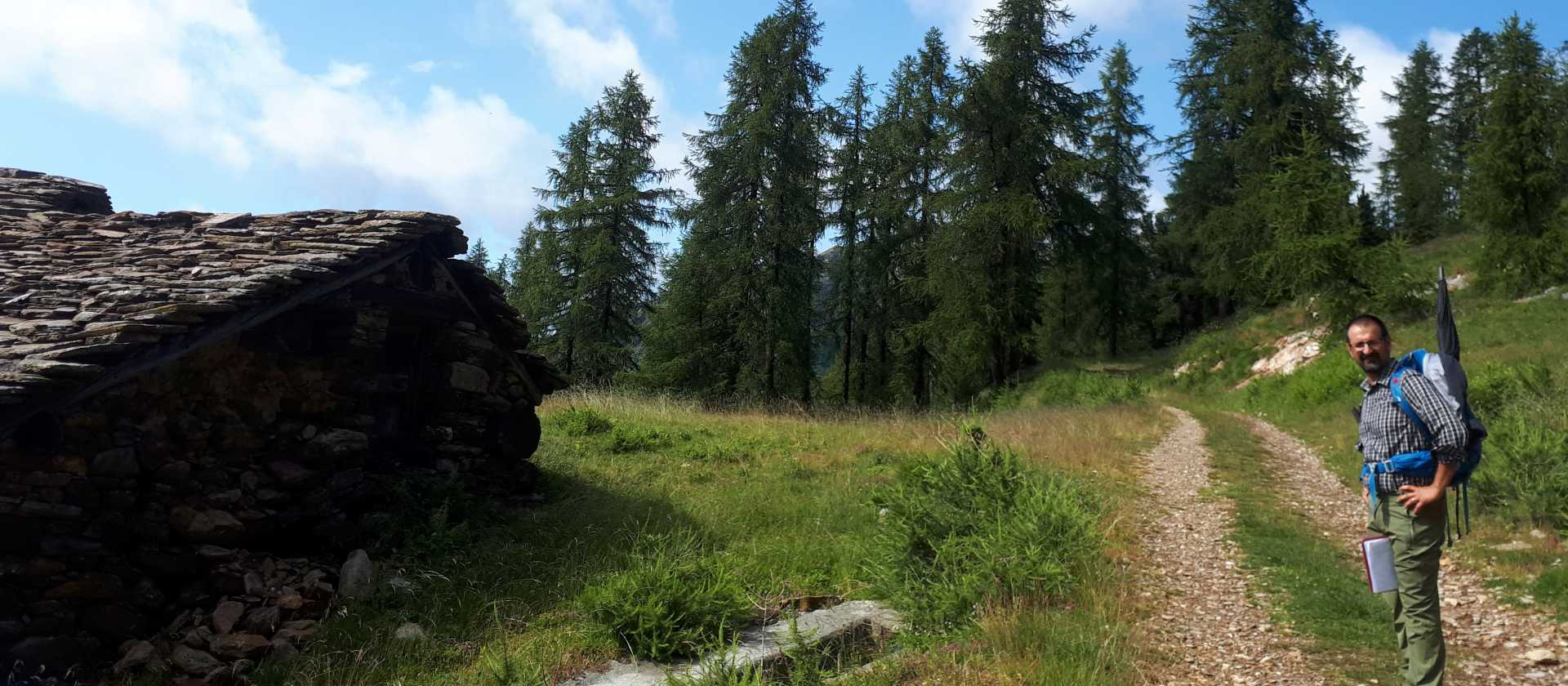 Soaking up the crisp alpine air on the Monte Rosa Walk