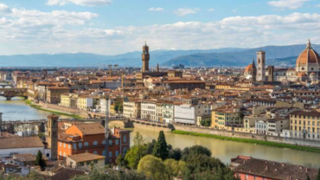 View over Florence in Italy